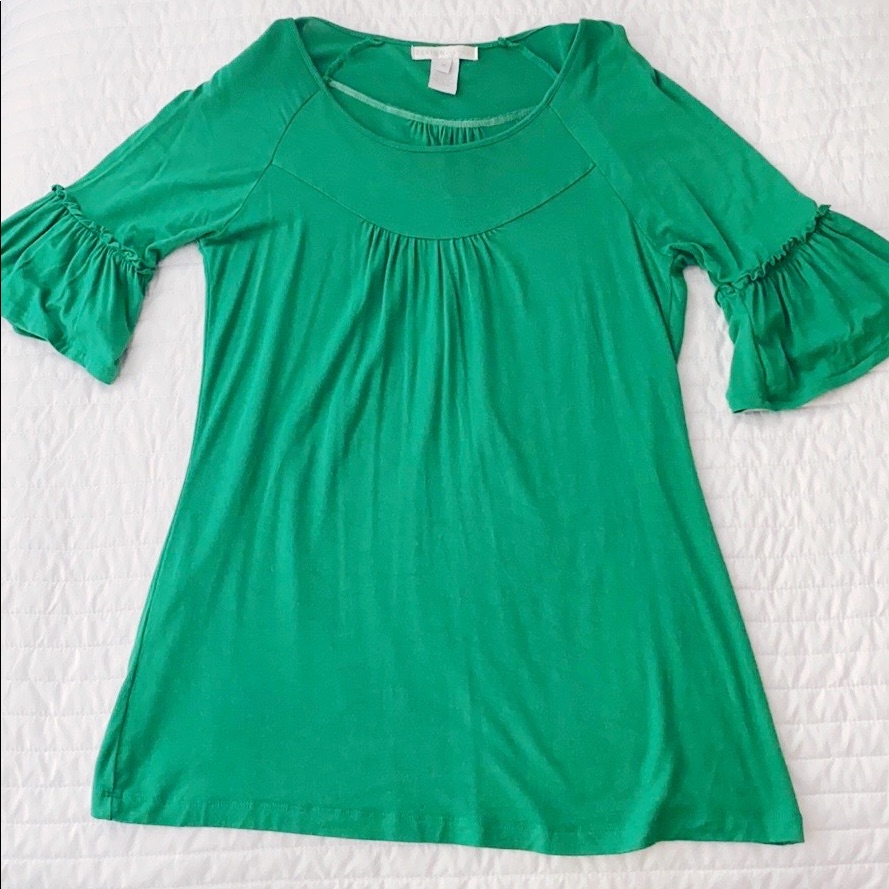 Design History Bell-Sleeve Scoop Neck Top
